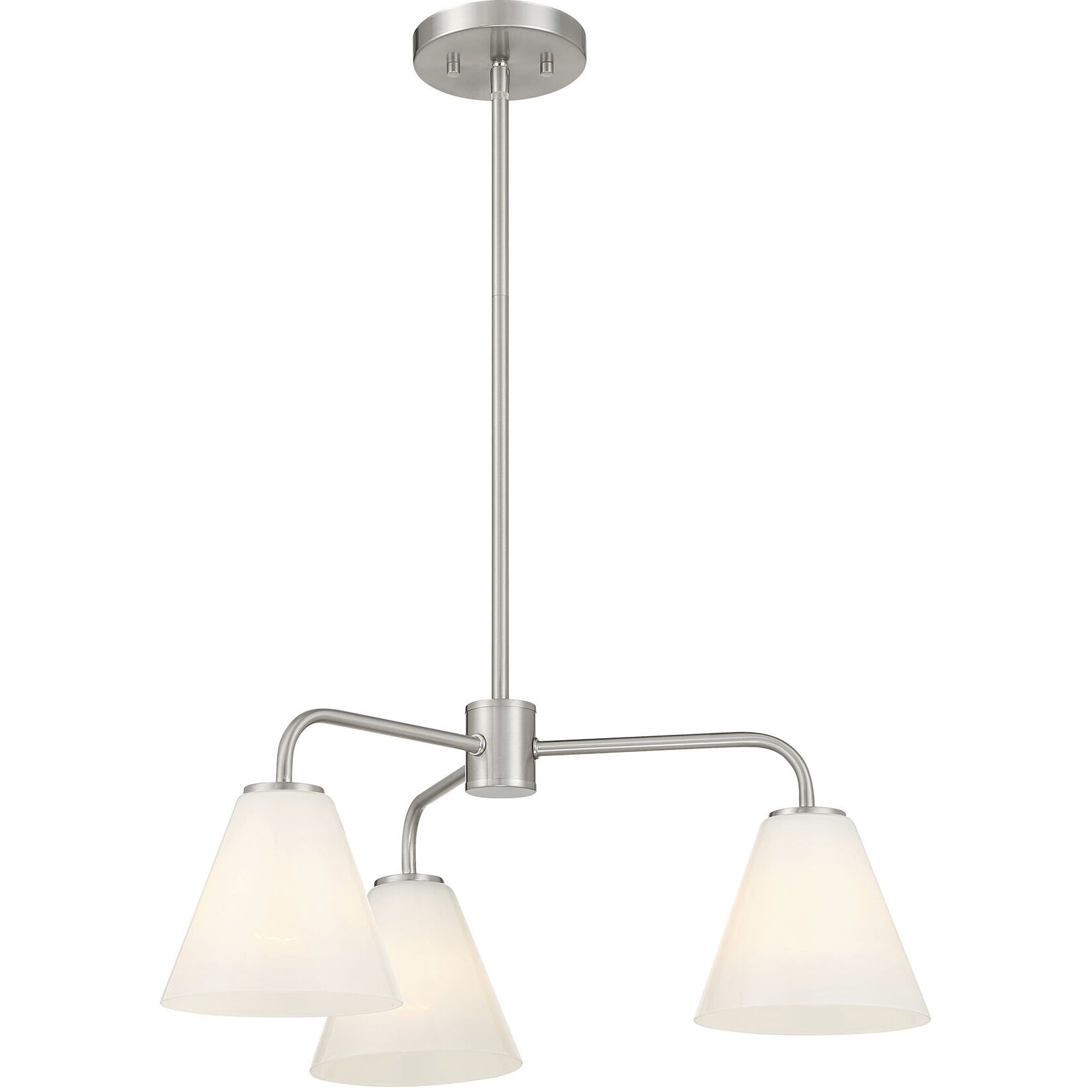 Blair 3 Light 24 inch Satin Nickel Chandelier Ceiling Light